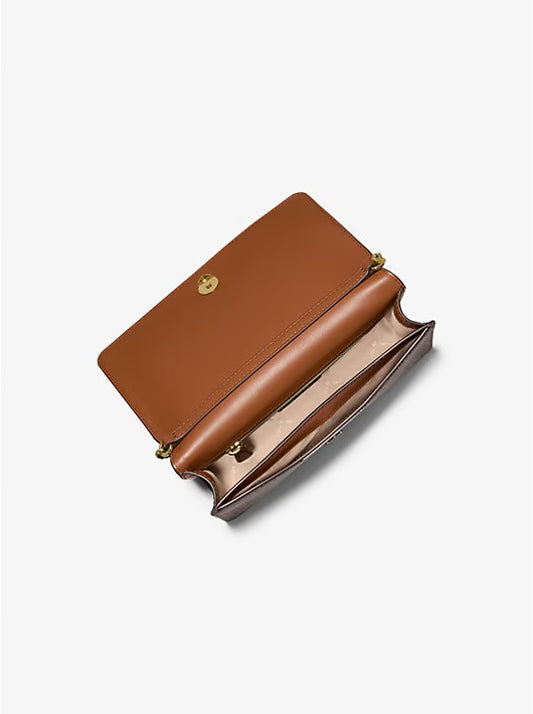 Michael Kors Jet Set Medium Signature Logo Crossbody Bag Brown image 1