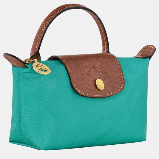 Longchamp Le Pliage Original Pouch With Handle Turquoise – authentic Longchamp Sri Lanka