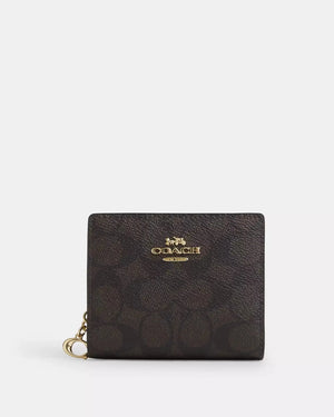 Coach Snap Wallet In Signature Canvas – authentic Coach Sri Lanka