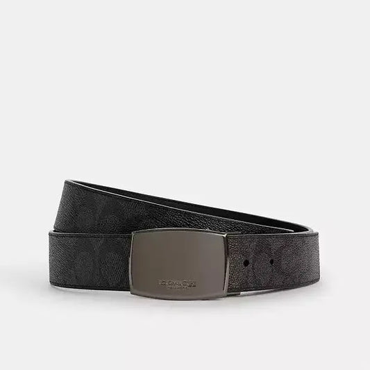 Coach Box Plaque Harness Buckle Cut To Size Reversible Belt 38mm image 1