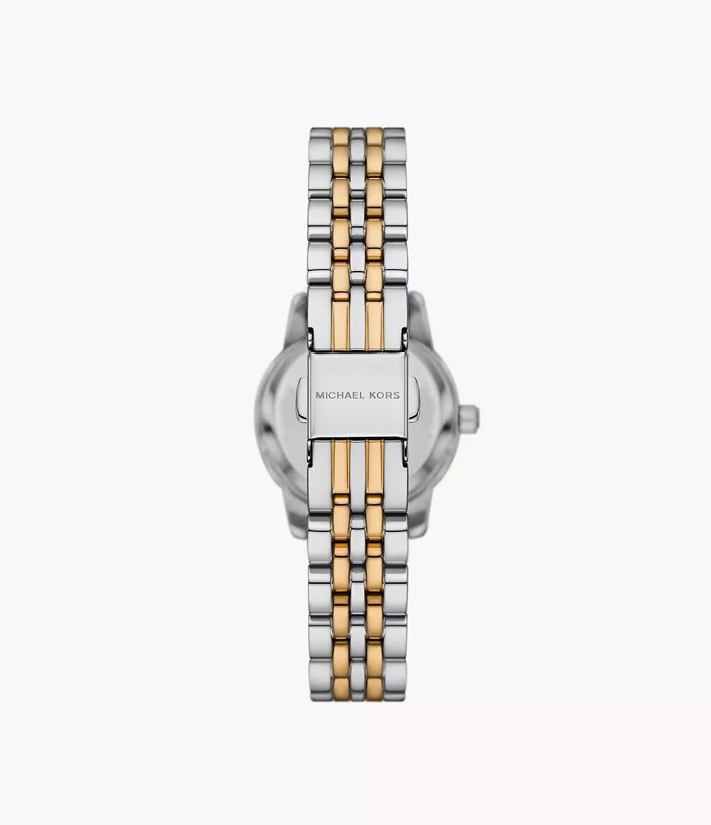 Michael Kors Lexington Three-Hand Two-Tone Gold & Stainless Steel Watch image 3