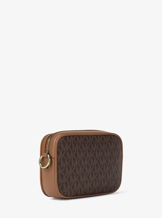 Michael Kors Jet Set Small Signature Logo Camera Crossbody Bag Brown – authentic Michael Kors Sri Lanka