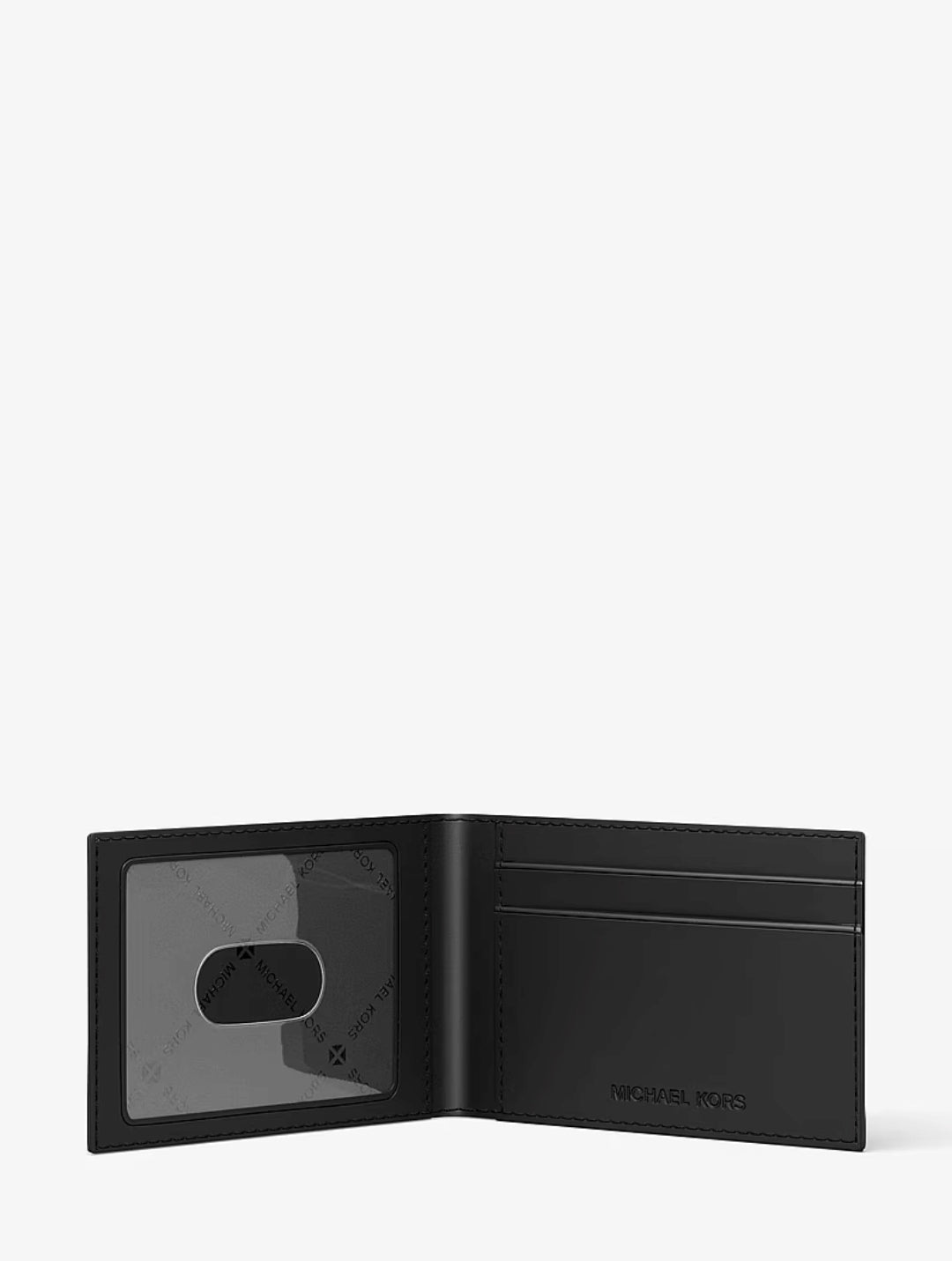 Michael Kors Cooper Logo Debossed Billfold Wallet With Passcase