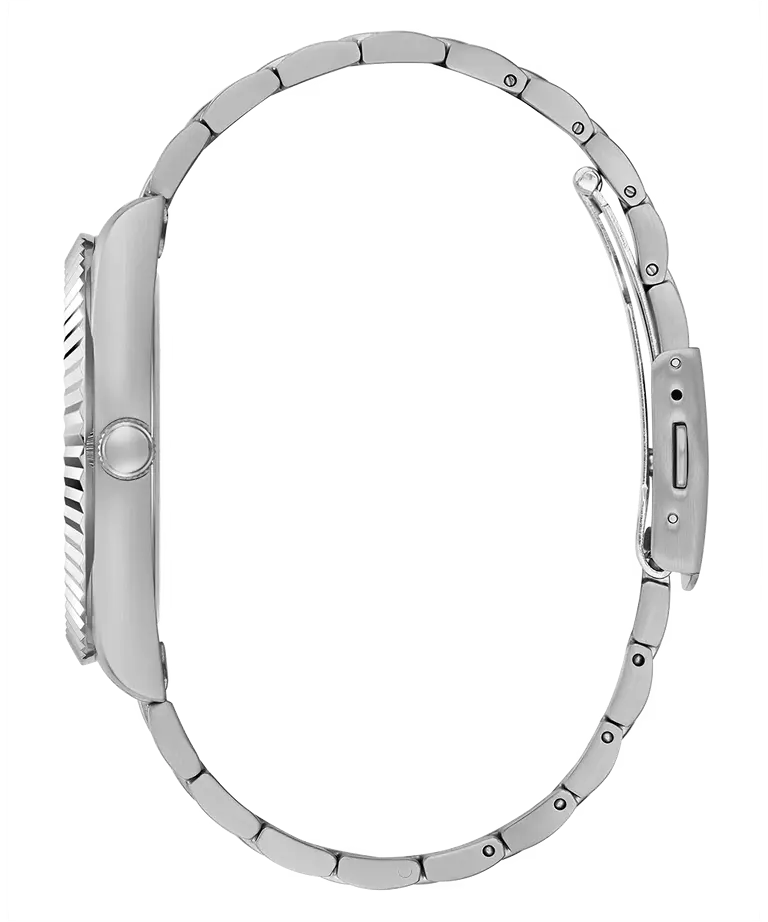 GUESS Mens Silver Tone Day/Date Watch image 4