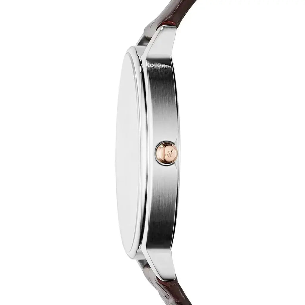 Emporio Armani Leather Strap Watch image 2