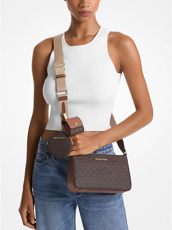 Michael Kors Jet Set Logo Crossbody Bag with Case for Apple Airpods Pro® image 3