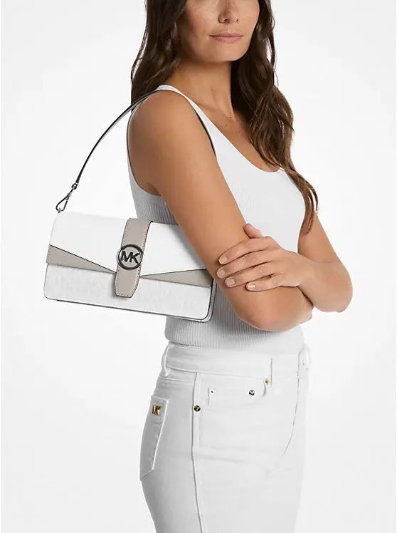 Michael Kors Greenwich Medium Signature Logo Convertible Shoulder Bag image 2