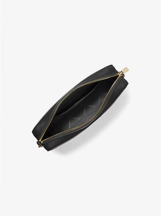 Michael Kors Jet Set Large Saffiano Leather Crossbody Bag Black image 1