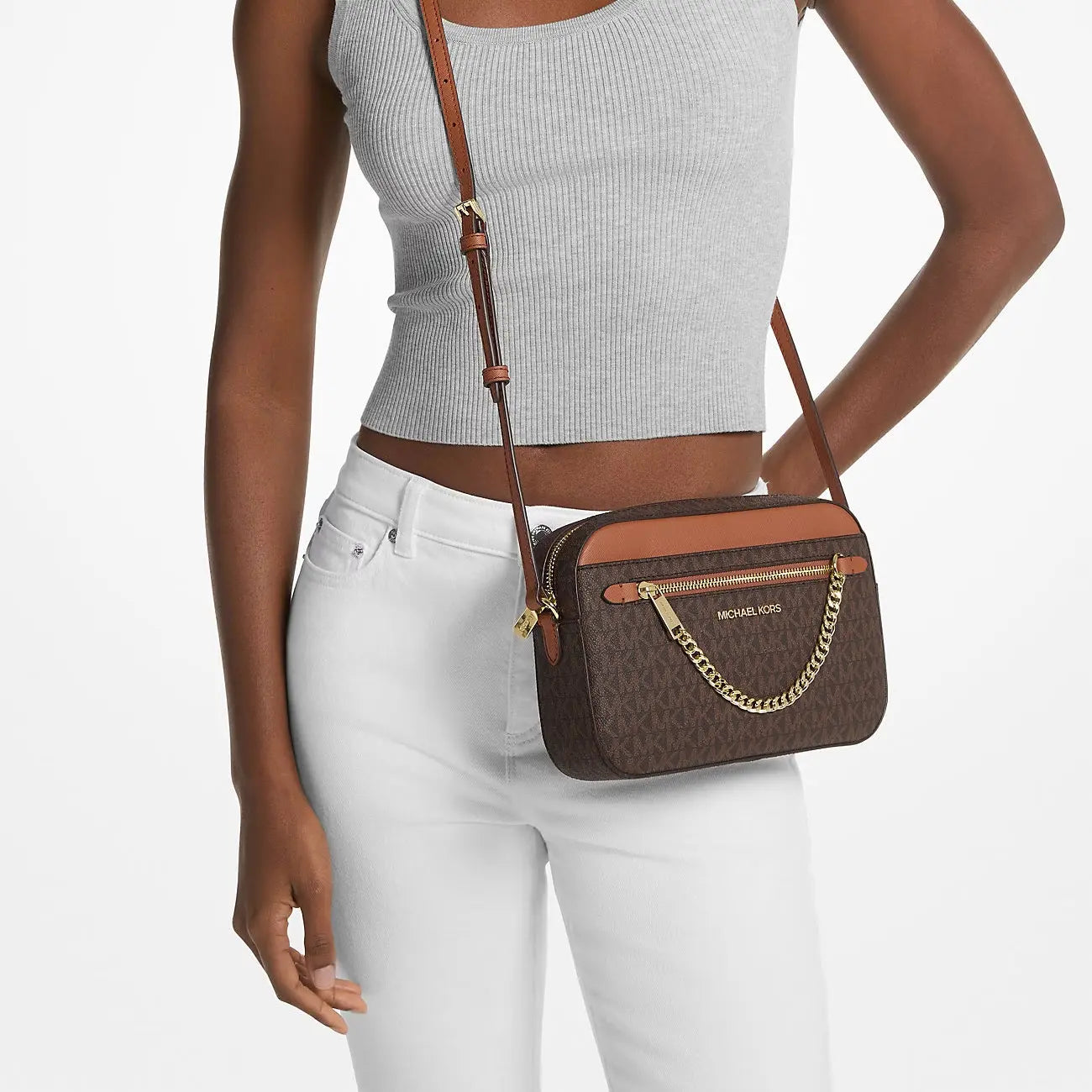 Michael Kors Jet Set Large Logo Crossbody Bag image 3
