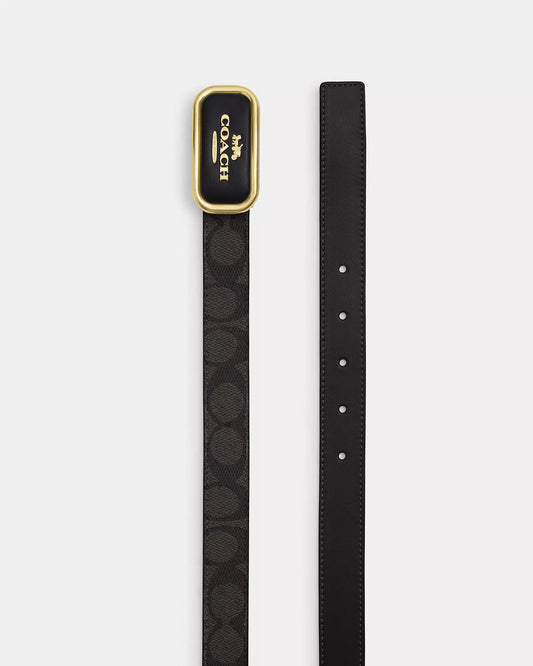 Coach Signature Buckle Cut To Size Reversible Morgan Belt 25mm – authentic Coach Sri Lanka