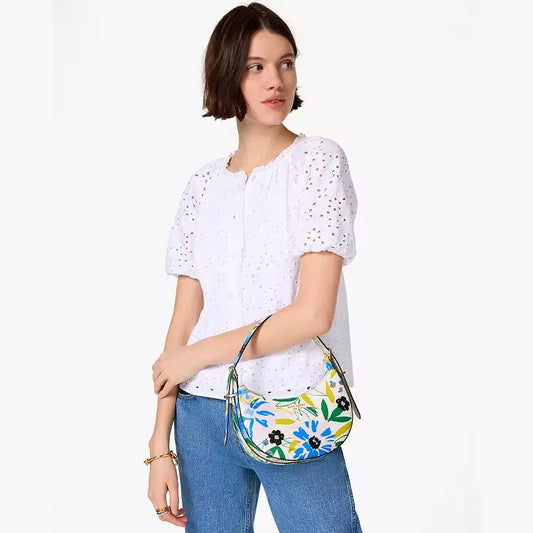 Kate Spade Madison Floral Crescent Shoulder Bag – authentic Kate Spade Sri Lanka