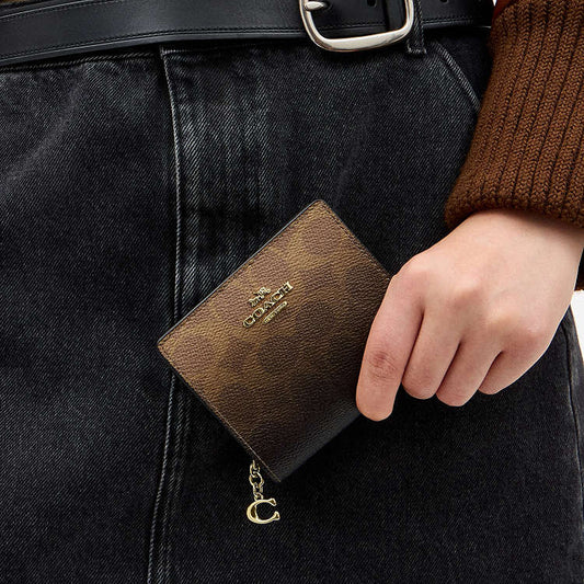 Coach Snap Wallet In Ombre Signature Canvas – authentic Coach Sri Lanka
