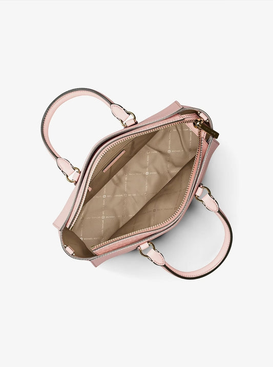 Michael Kors Arden Medium Leather Top-Zip Satchel Bag – authentic Michael Kors Sri Lanka