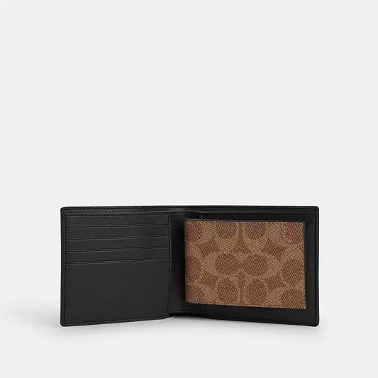 Coach 3-in-1 Wallet In Signature Canvas Brown – detail view 2