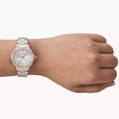 Emporio Armani Three-Hand Two-Tone Stainless Steel Watch image 1