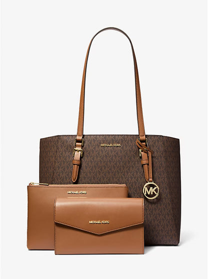 Michael Kors Charlotte Large 3-in-1 Signature Logo Tote Bag image 4