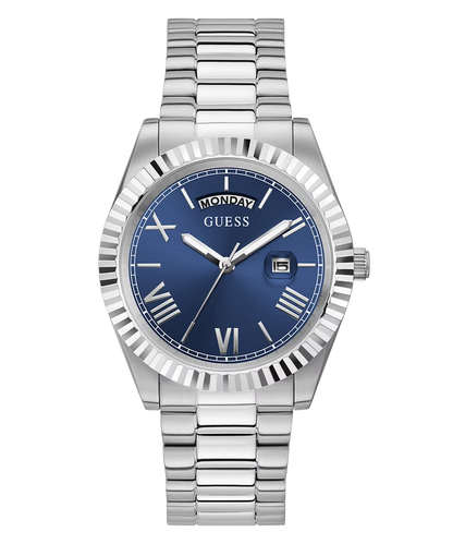 GUESS Mens Silver Tone Day/Date Watch image 2