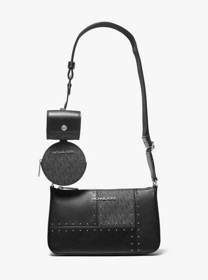 Michael Kors Jet Set Travel Small Metallic Patchwork and Signature Logo Crossbody Bag image 0