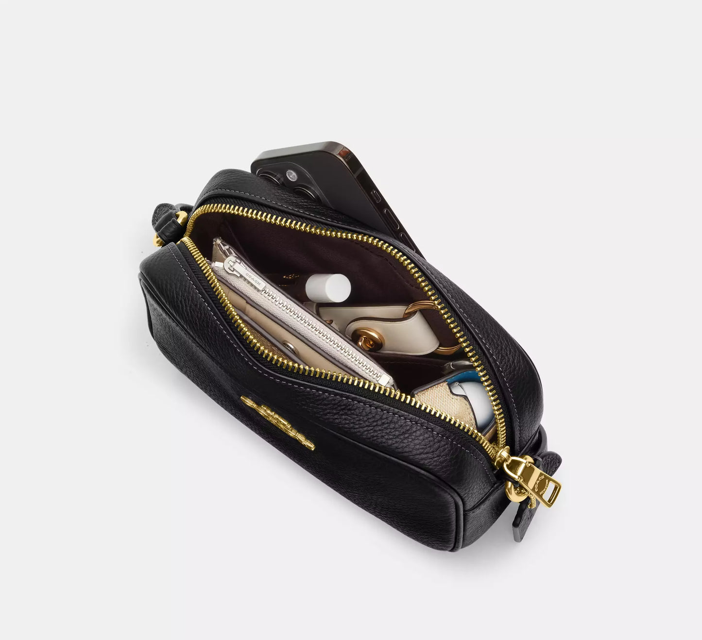 Coach Mini Jamie Camera Bag In Signature Canvas Tan image 3