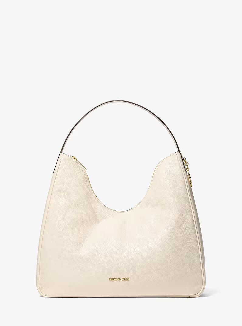 Michael Kors Nayla Medium Pebbled Leather Hobo Shoulder Bag