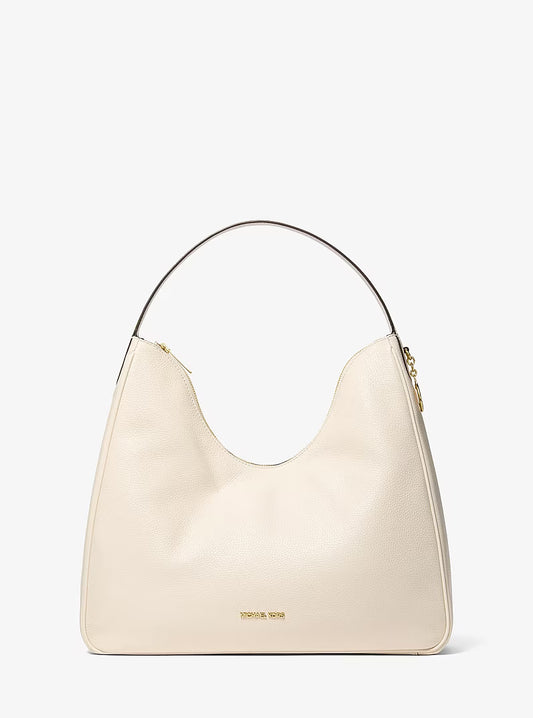 Michael Kors Nayla Medium Pebbled Leather Hobo Shoulder Bag