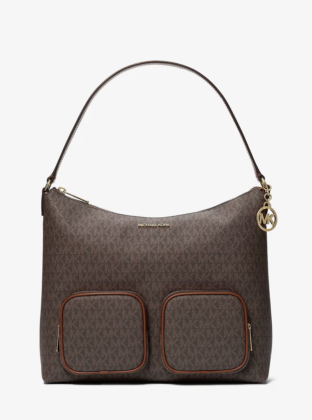 Merritt Large Signature Logo Cargo Shoulder Bag
