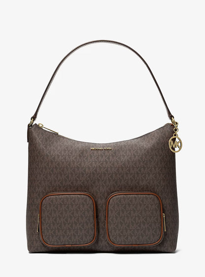 Merritt Large Signature Logo Cargo Shoulder Bag