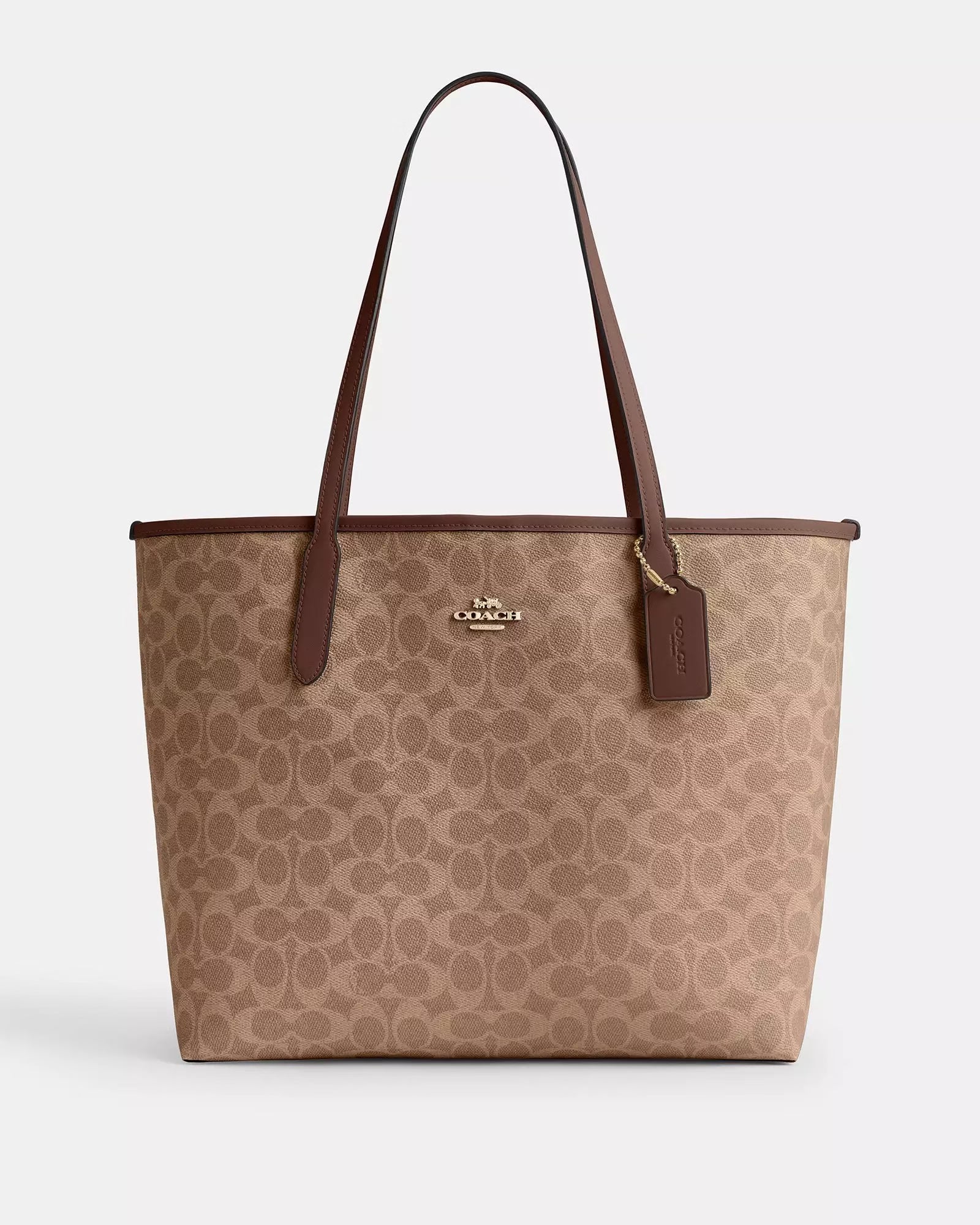 Coach City Tote In Signature Canvas image 0