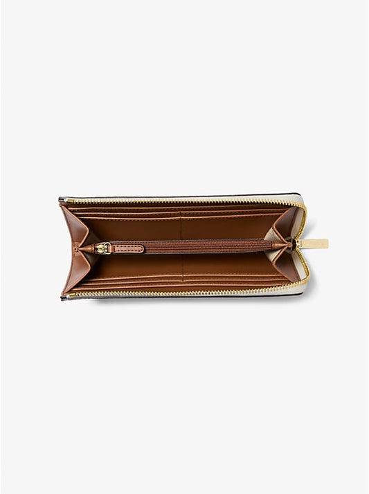 Michael Kors Jet Set Travel Large Logo Quarter-Zip Wallet image 1