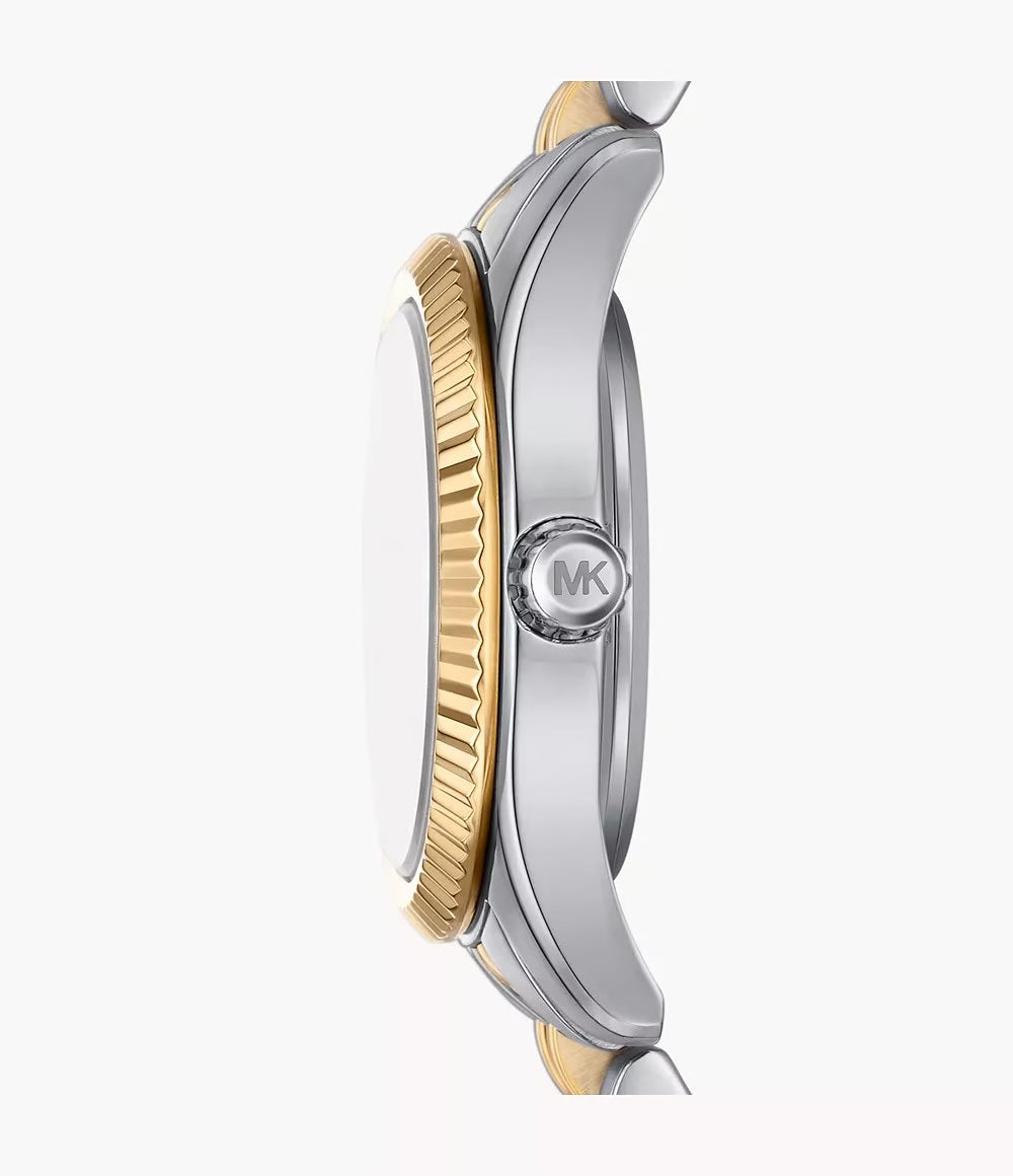 Michael Kors Lexington Three-Hand Two-Tone Gold &amp; Stainless Steel Watch image 2