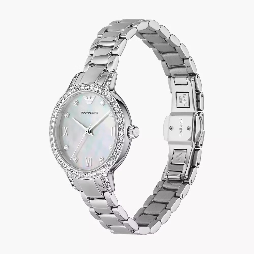 Emporio Armani Three-Hand Stainless Steel Watch image 4