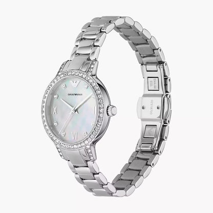 Emporio Armani Three-Hand Stainless Steel Watch image 4
