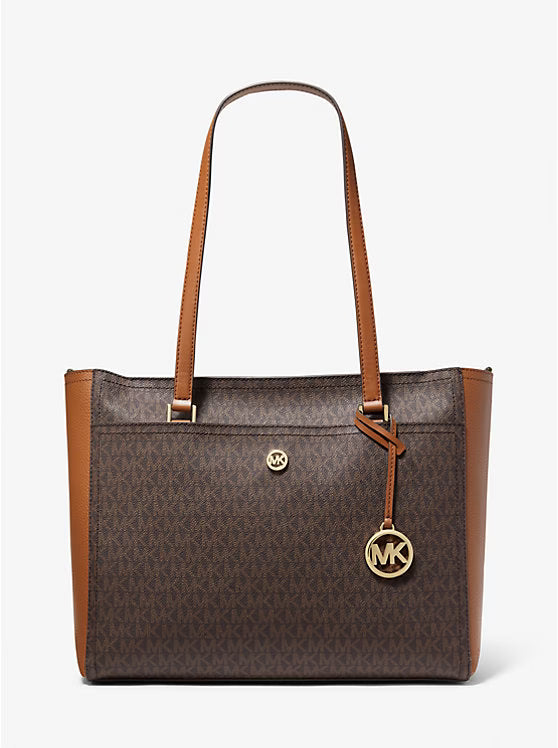 Michael Kors Maisie Large Logo 3-in-1 Tote Bag Brown image 0