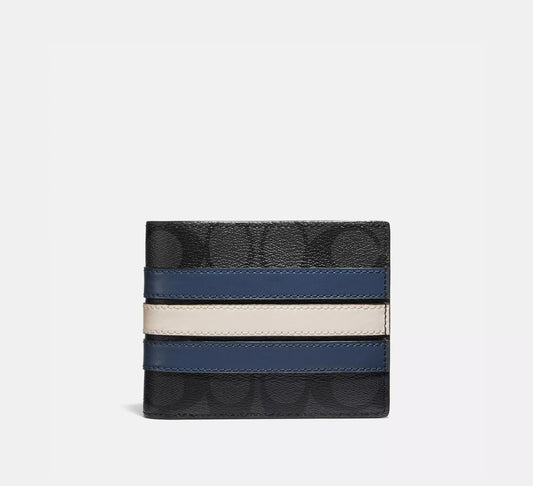 Coach 3 In 1 Wallet In Signature Canvas With Varsity Stripe image 0