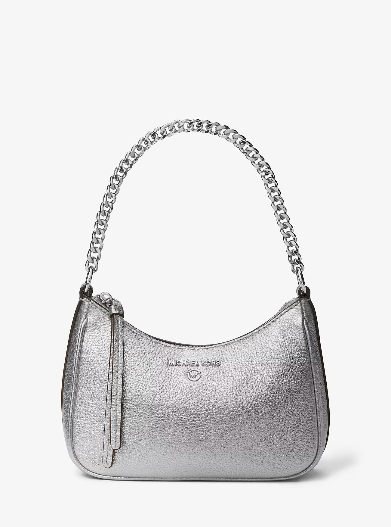 Michael Kors Jet Set Charm Small Metallic Leather Pochette image 0