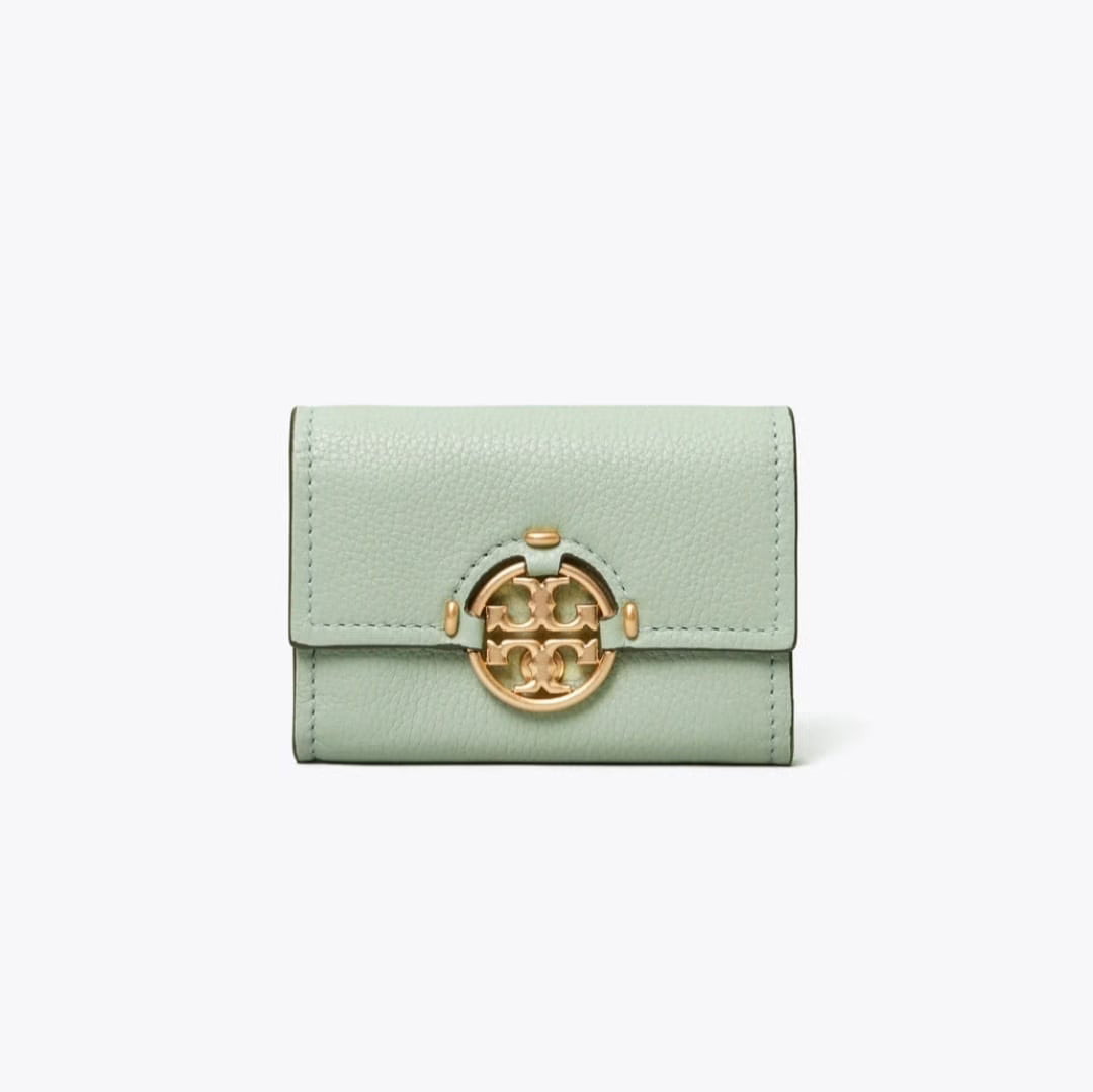 Tory Burch Miller Mini Wallet - Light Blue image