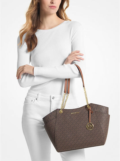 Michael Kors Jet Set Large Signature Logo Shoulder Bag image 2