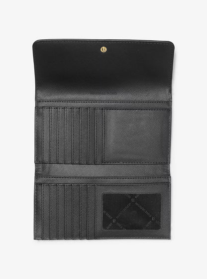 Michael Kors Jet Set Travel Crossgrain Leather Tri-Fold Wallet image 1