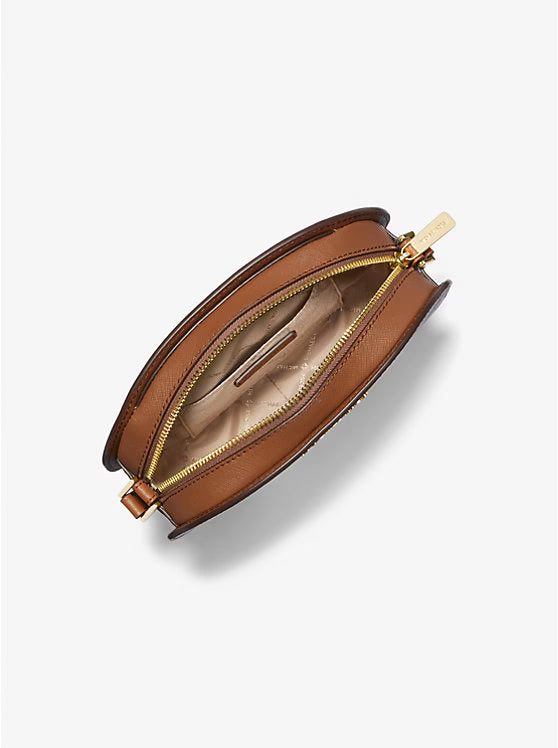 Michael Kors Jet Set Travel Medium Saffiano Leather Crossbody Bag Brown image 1