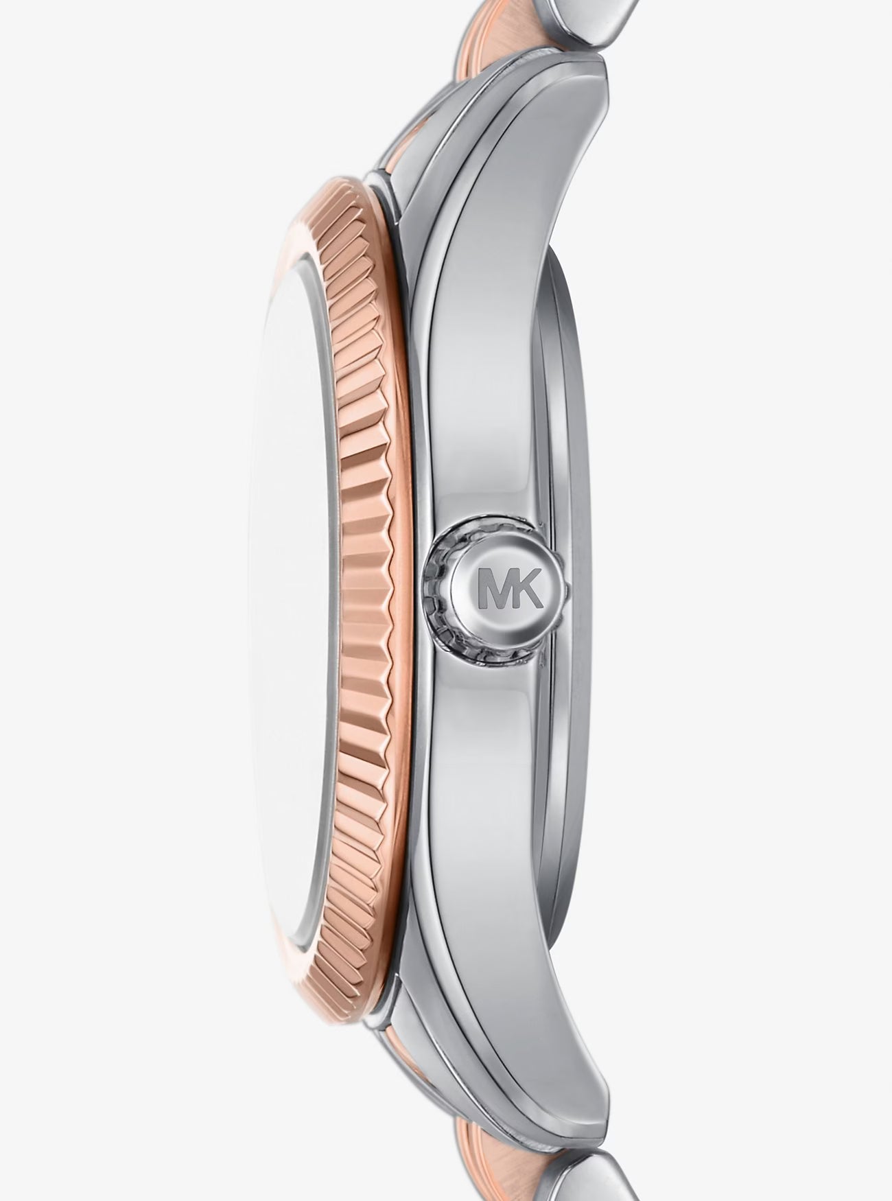 Michael Kors Lexington Three-Hand Two-Tone Rose Gold &amp; Stainless Steel Watch image 1