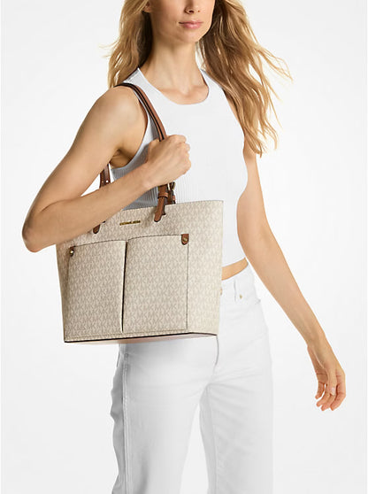 Michael Kors Jet Set Medium Logo Pocket Tote Bag image 2