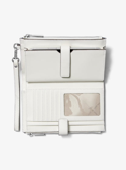 Michael Kors Jet Set Travel Large Embellished Denim Wristlet image 1