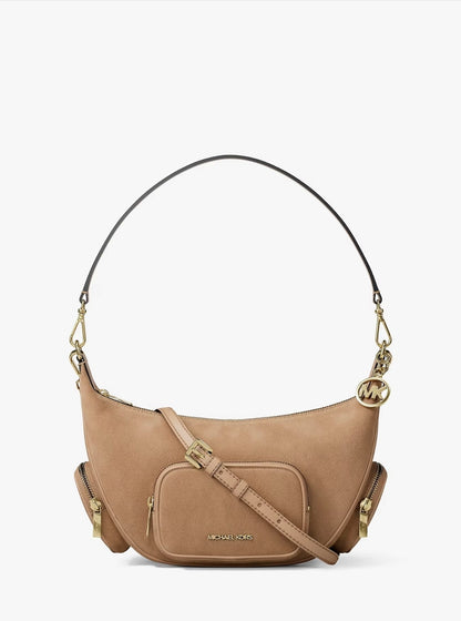Michael Kors Merritt Medium Suede Convertible Shoulder Bag