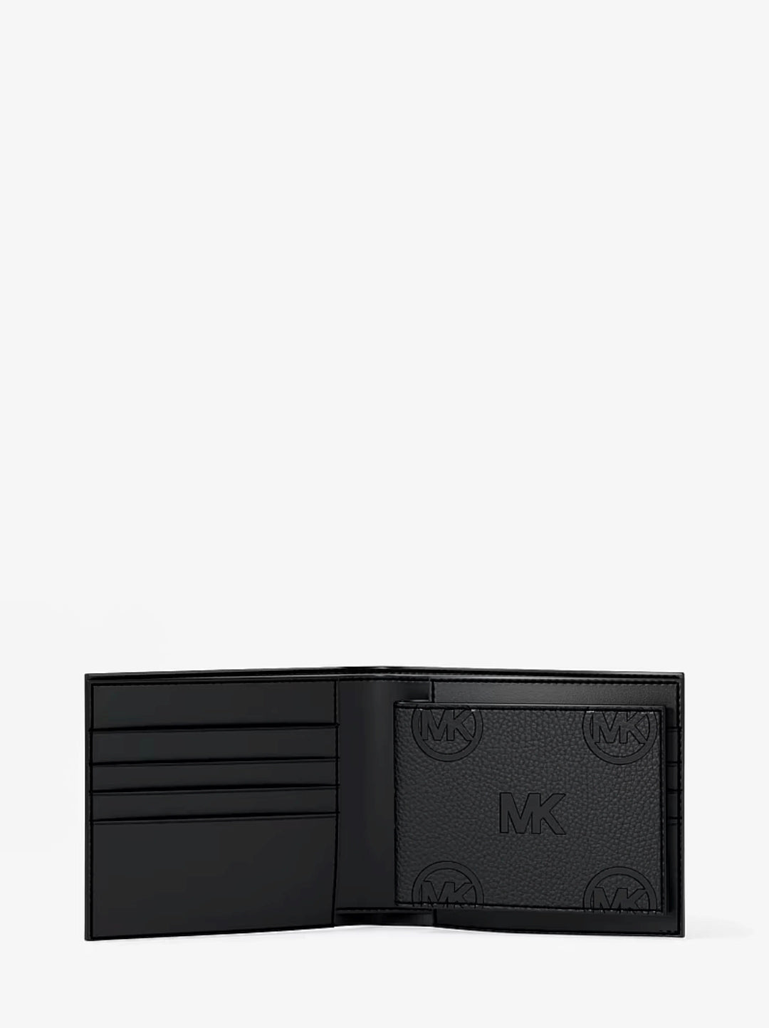 Michael Kors Cooper Logo Debossed Billfold Wallet With Passcase