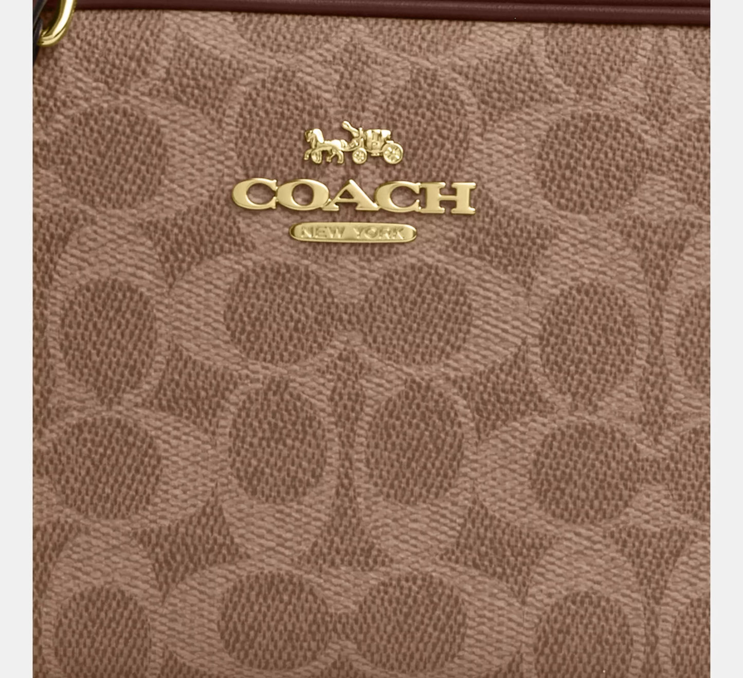 Coach Mini Jamie Camera Bag In Signature Canvas Tan image 2