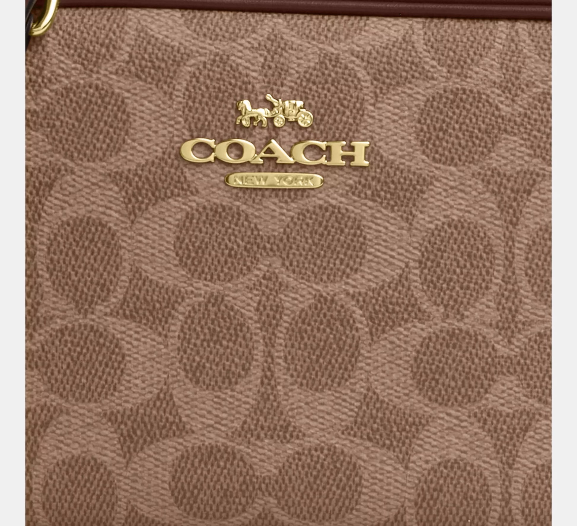 Coach Mini Jamie Camera Bag In Signature Canvas Tan image 2