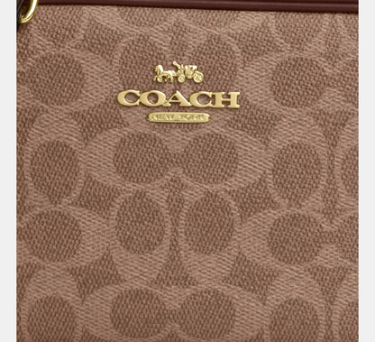 Coach Mini Jamie Camera Bag In Signature Canvas Tan image 2