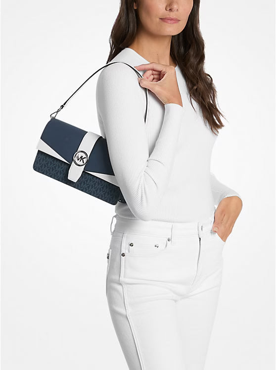 Michael Kors Greenwich Medium Signature Logo Convertible Shoulder Bag image 2