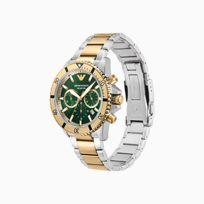 Emporio Armani Chronograph Two-Tone Stainless Steel Watch image 2