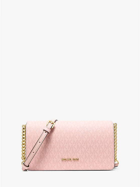 Michael Kors Jet Set Medium Signature Logo Crossbody Bag Pink image 0